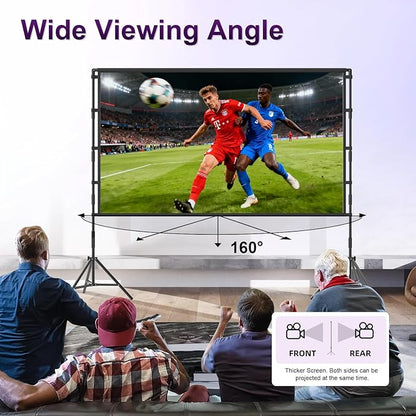 VntB 100 inch Projector sreen and Stand, Outdoor Indoor Projector Screen16:9 - Image 6