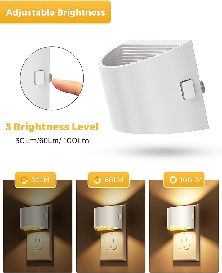 L LOHAS LED Night Lights Plug into Wall, Dimmable Night Light - Image 5