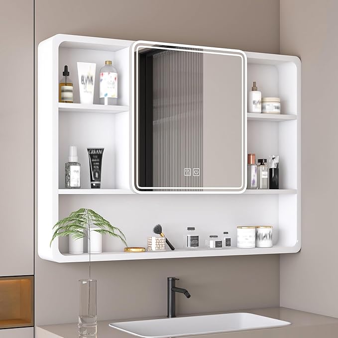 35x28 Inch Bathroom Mirror Cabinet by BENIME%C2%AESMARTLEDMIRROR