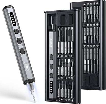 JOREST Mini Electric Screwdriver, Cordless Precision Screwdriver set by Jorest