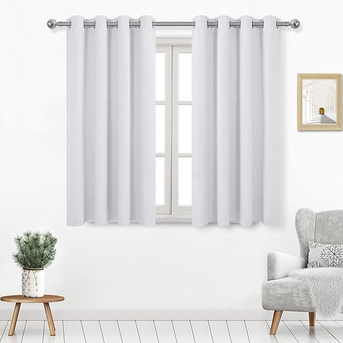 DWCN Thermal Drapes for Living Room, Room Darkeing Curtains 45 Inches Long by DWCN