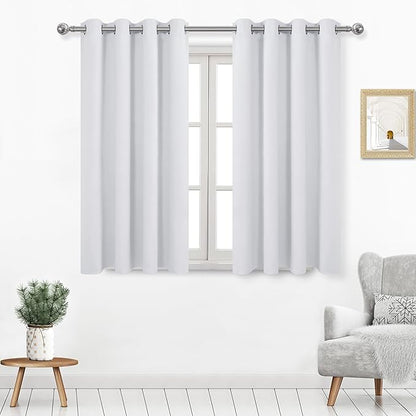 DWCN Thermal Drapes for Living Room, Room Darkeing Curtains 45 Inches Long by DWCN