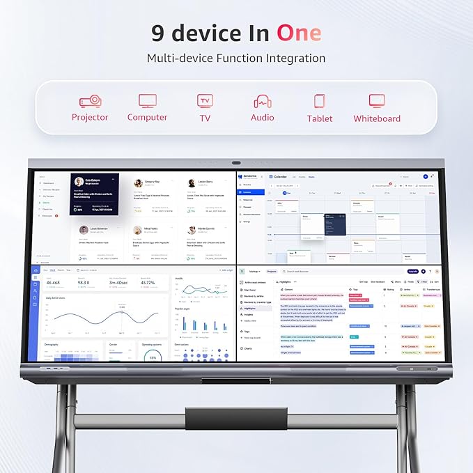 Smart Board, 65” Interactive Display, 4K UHD Electronic Board - Image 6