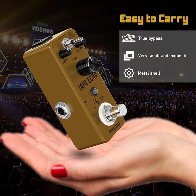 Rowin Tape Echo Delay Digital Guitar Effect Pedal - Image 4