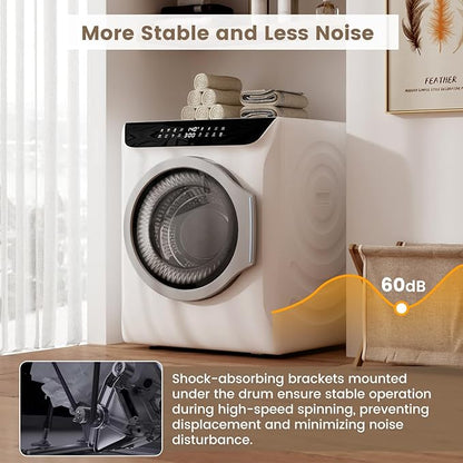 VCJ 2.8 cu.ft Portable Dryer, 1400W Electric Clothes Dryer - Image 6