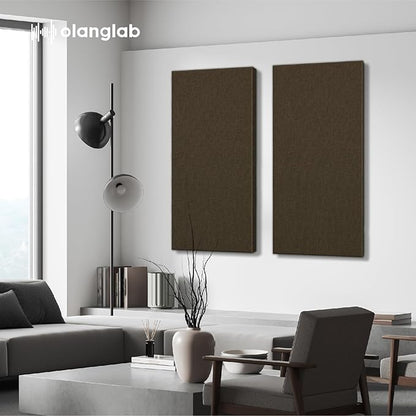 Olanglab Sound Absorbing Acoustic Wall Panels 2 Pack, Large Fabric Wrapped - Image 8