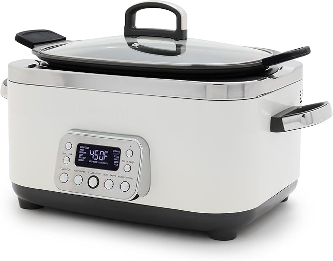 GreenPan Elite 14-in-1 Nonstick 6QT Electric Slow Cooker, PFAS-Free Ceramic by GreenPan