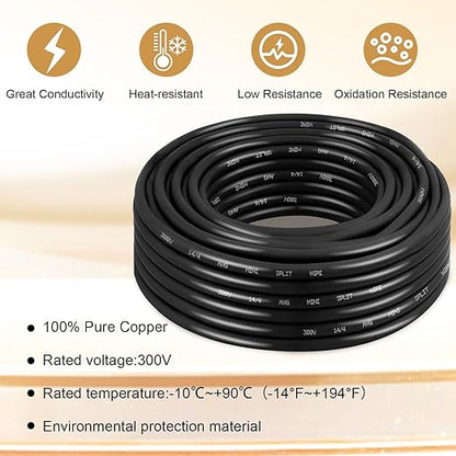 MOOKEERF 14/4 AWG Mini-Split Cable - 150FT 14 AWG 4 Conductor Control Cable - Image 3