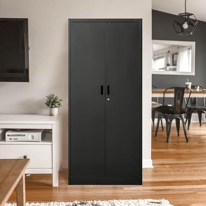 Storage Cabinet, 72 Inch Tall Metal Storage Cabinet - Image 2