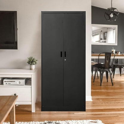 Storage Cabinet, 72 Inch Tall Metal Storage Cabinet - Image 2