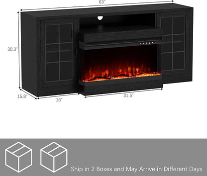 CharaVector 63 inch Fireplace TV Stand - Image 2