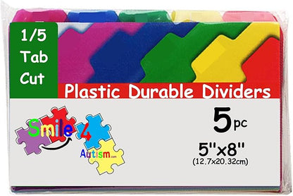 5 Small Color Dividers/Tabs Set Perfect to Keep Your Loose Photo/Picture Symbol - Image 9