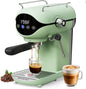 Espresso Machine with Steam Milk Frother Semi Automatic 20 Bar Compact Green by Unknown