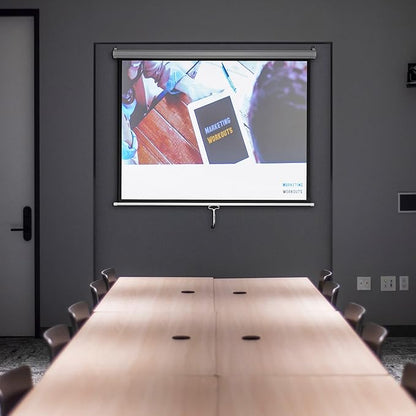 Instahibit 72" Projection Screen Pull Down 4:3 4K HD Manual Retractable - Image 9