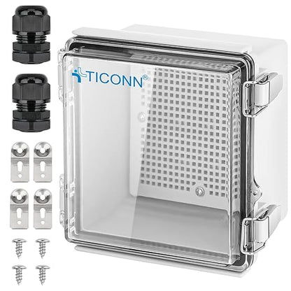 TICONN Waterproof Electrical Junction Box IP67 ABS Plastic Enclosure by TICONN