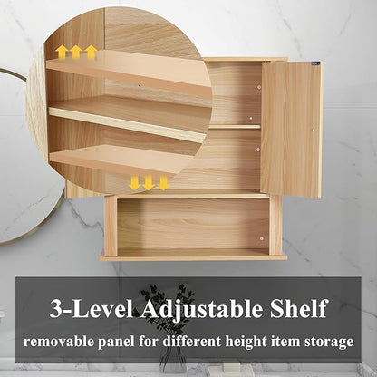 Bathroom Cabinet Wall Mount, Over The Toilet Storage Cabinet, Medicine Cabinet - Image 4