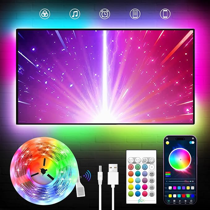 KANTUTOE TV LED Backlight, 23ft LED Lights by KANTUTOE