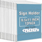 Dingelex Acrylic 8.5x11 Sign Holder Wall Mount, Acrylic Wall Frame Plastic Wall by Dingelex