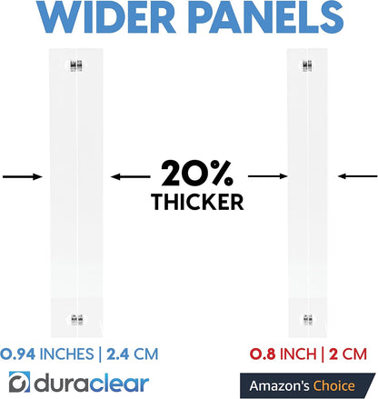 Mammoth DuraClear 4x10 Acrylic Frame - Frameless Panoramic Photo & License Display - Sleek, Modern Design for Elegant Decor