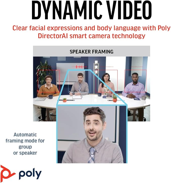 Poly Studio R30 4K Video Conferencing Bar – Camera, & Speaker - Image 4