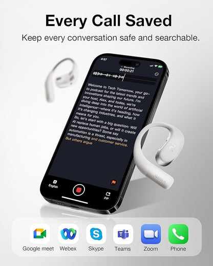 OpenNote AI Voice Recorder – Open Ear Headphones - Image 4