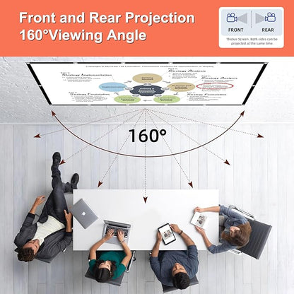 Projector Screen TOWOND 150 inch Projection Screen Indoor Outdoor Washable - Image 5