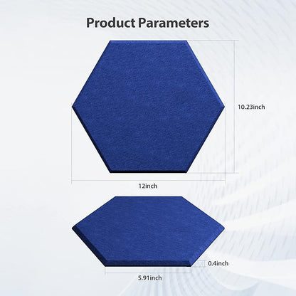 Amantech 12 Pack Acoustic Panels Self Adhesive Sound Proof Foam, High Density - Image 6
