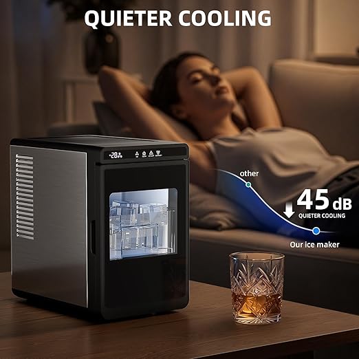 Antarctic Star Clear Ice Cube Maker, CrystalFlux Technology, Self-Cleaning - Image 3