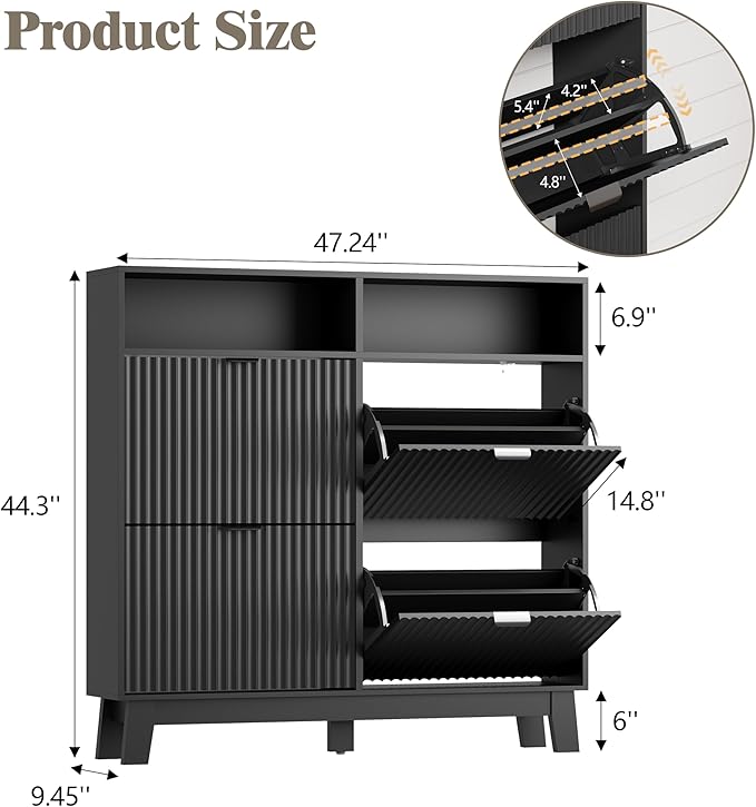 Shoe Cabinet Storage for Entryway - Image 2