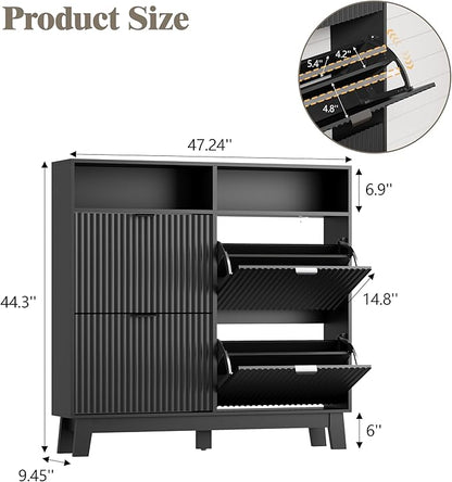 Shoe Cabinet Storage for Entryway - Image 2