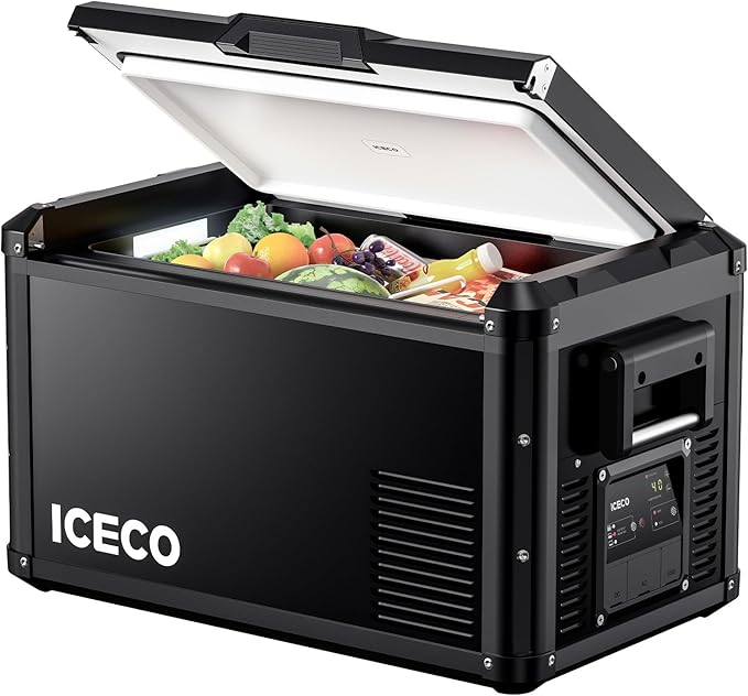 ICECO VL35 ProS 12V Refrigerator, 37 Qt Portable Freezer, Compact Metal Car by ICECO