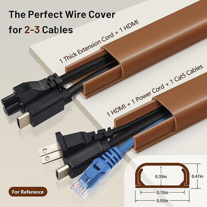 ZhiYo Cable Hider Raceway Kit, 68in Wire Hiders - Image 2