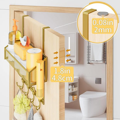 Kaiferty Over The Door Hooks Organizer, Coat Rack Over The Door Storage Hanger - Image 7