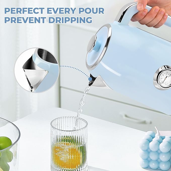 SUSTEAS Electric Kettle - 57oz Hot Tea Kettle Water Boiler - Image 4