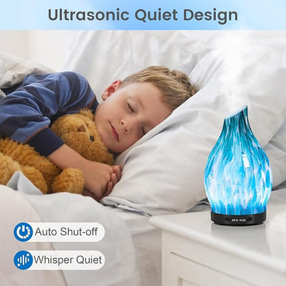 Essential Oil Diffuser, 120ML Glass Aromatherapy Diffuser - Image 5