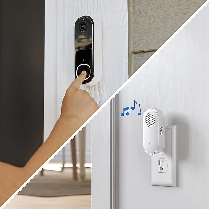 Arlo Video Doorbell 2K + Chime 2, Wireless or Wired Option, 2-Way Audio - Image 4