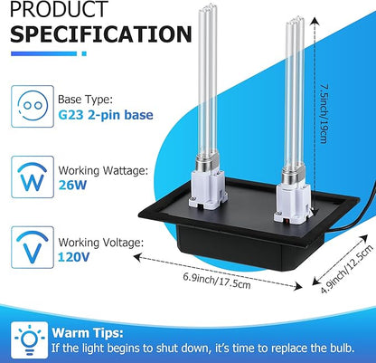 Qualirey 26W HVAC UV Light Sanitizer Air Purifier - Image 2