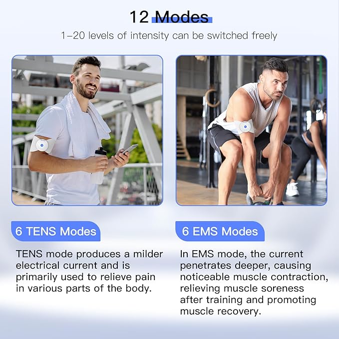 Wireless TENS & EMS Unit Back Pain Relief Massager - Image 5