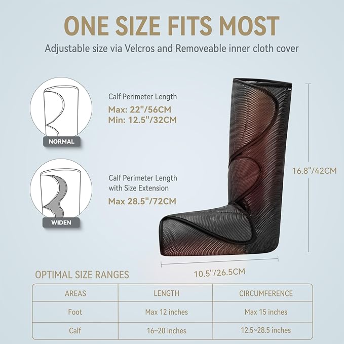FIT KING Air Compression Leg and Foot Massager - Image 6