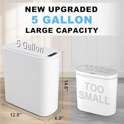 Cesun Motion Sensor Trash Can, 5 Gallon Automatic Bathroom Garbage Can - Image 2