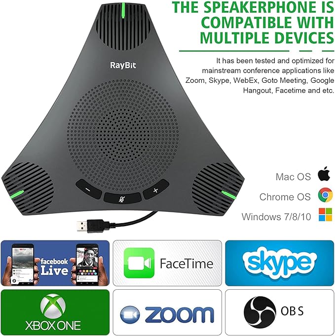 USB Speakerphone with Dual Hub - Image 7