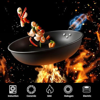 1700W 120V Wok Induction Cooktop, Non-Pulse Heating, 16 Levels, 18H Timer - Image 4