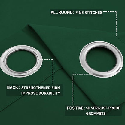 Easy-Going Blackout Curtains for Bedroom, Solid Thermal Insulated Grommet and - Image 4