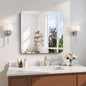 CILIBER Frameless Wall Mirror, HD Shatterproof Vanity Mirror by CILIBER