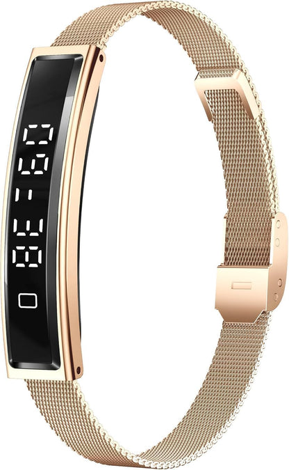 fitness health/calorie tracker with 2 bands, sleep detection, front angle view