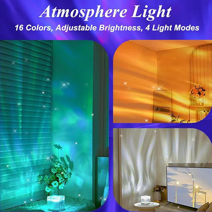 Northern Lights Projector Touch, 16 Colors Changing Light Dimmable Mood Lighting - Image 4