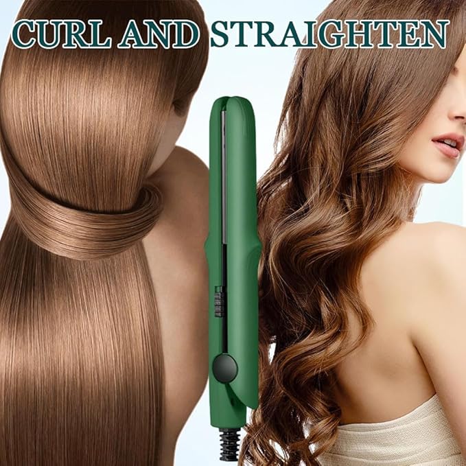 2026 New Mini Curling Iron for Short Hair, 2 in 1 Mini Curling Wand & Flat Iron - Image 5