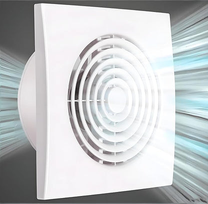 JOANAJO 6 Inch Exhaust Fan Bathroom Exhaust Fan Damper ABS Waterproof by Unknown