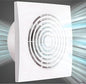 JOANAJO 6 Inch Exhaust Fan Bathroom Exhaust Fan Damper ABS Waterproof by Unknown