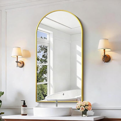 CIRCUMI Arched Wall Mirror, Metal Frame, Large Size - Image 2